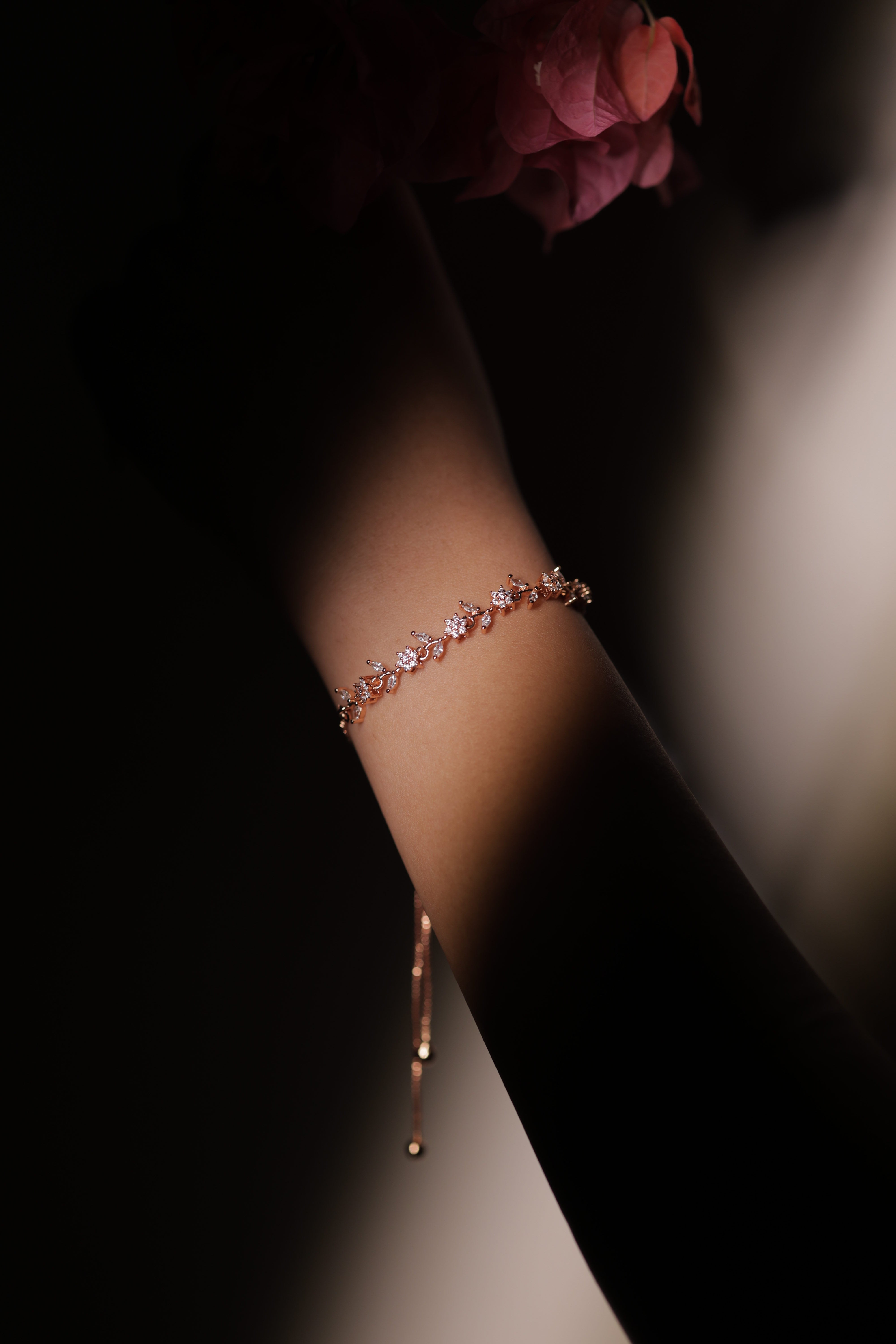 Champagne Petals Bracelet